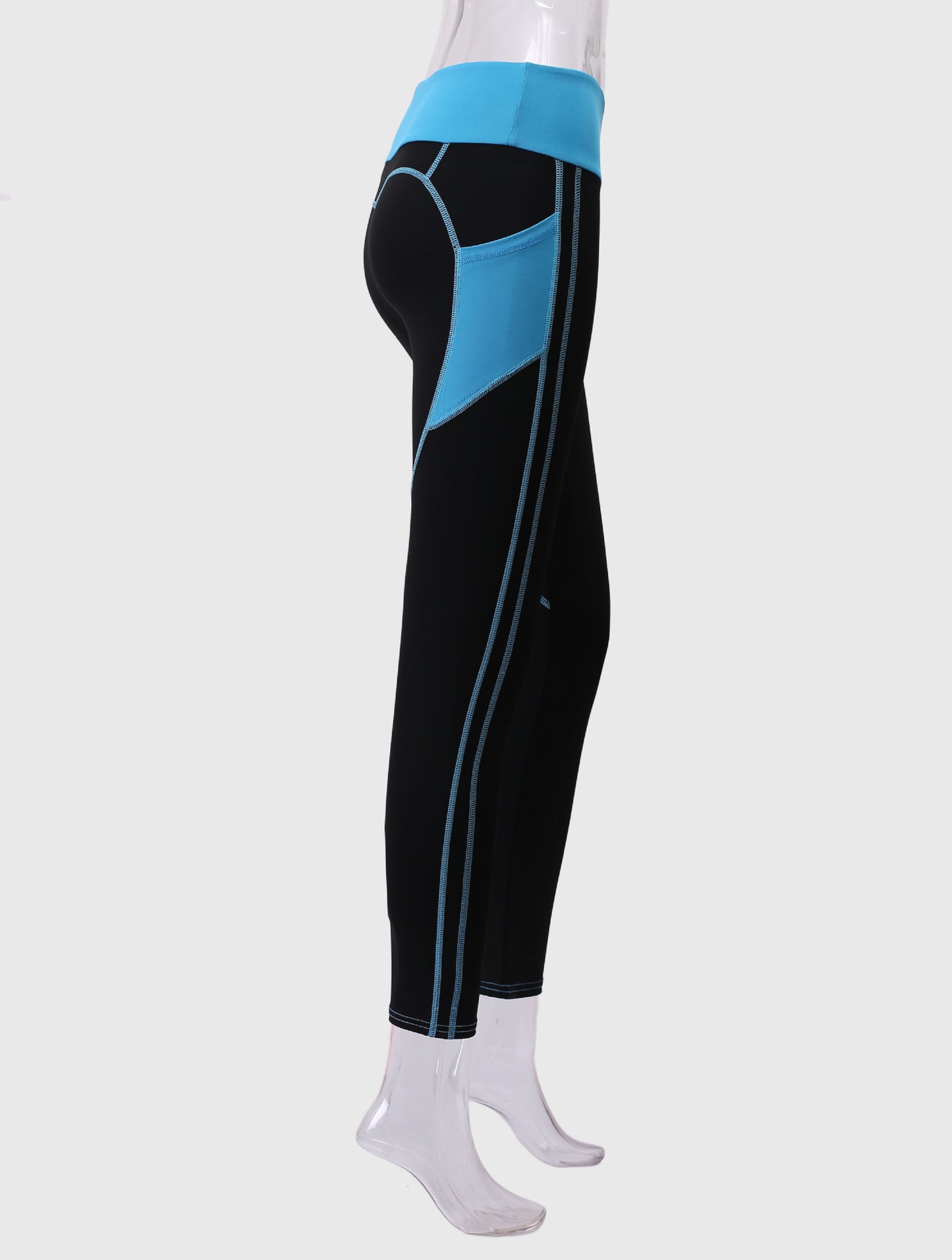 Quick-drying Gothic Color Block Leggings