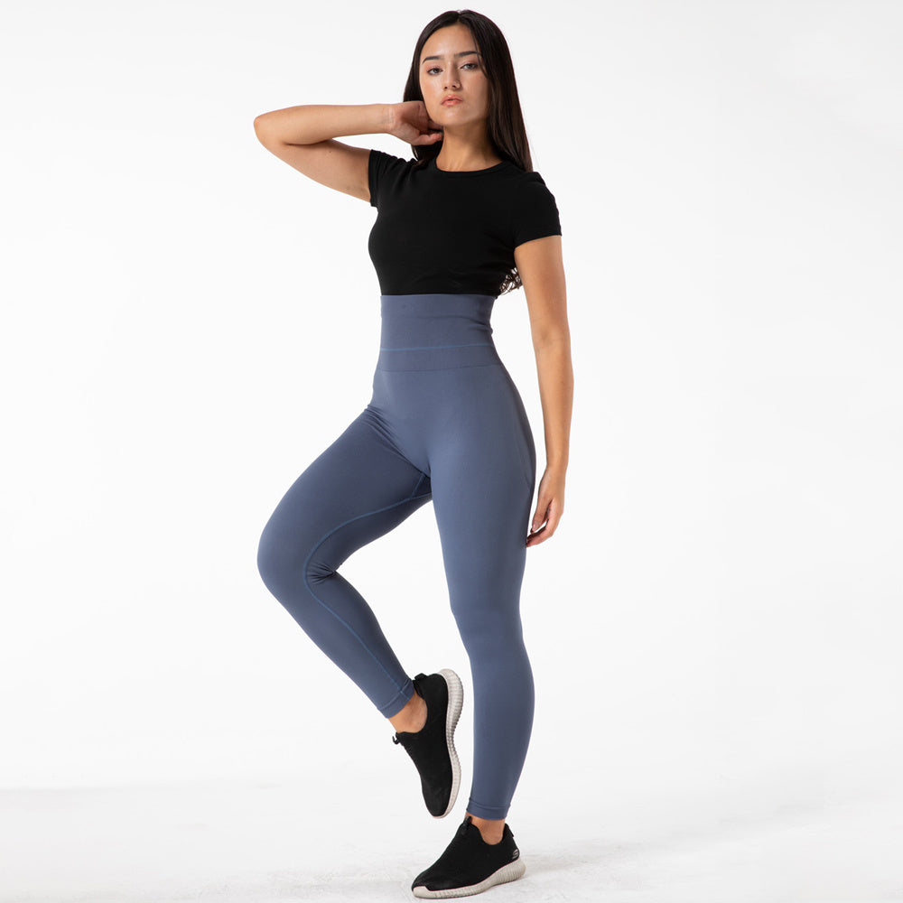 High-Waisted Abdomen Seamless Yoga Leggings
