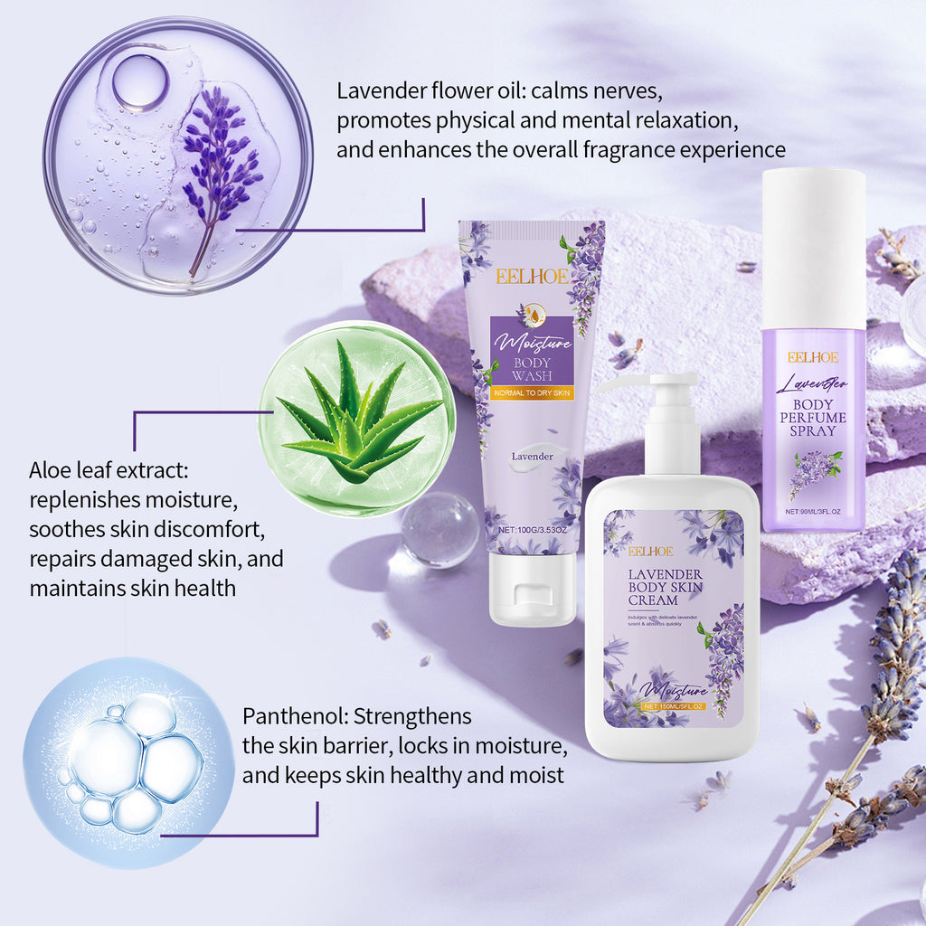 Lavender Body Skin Care Set